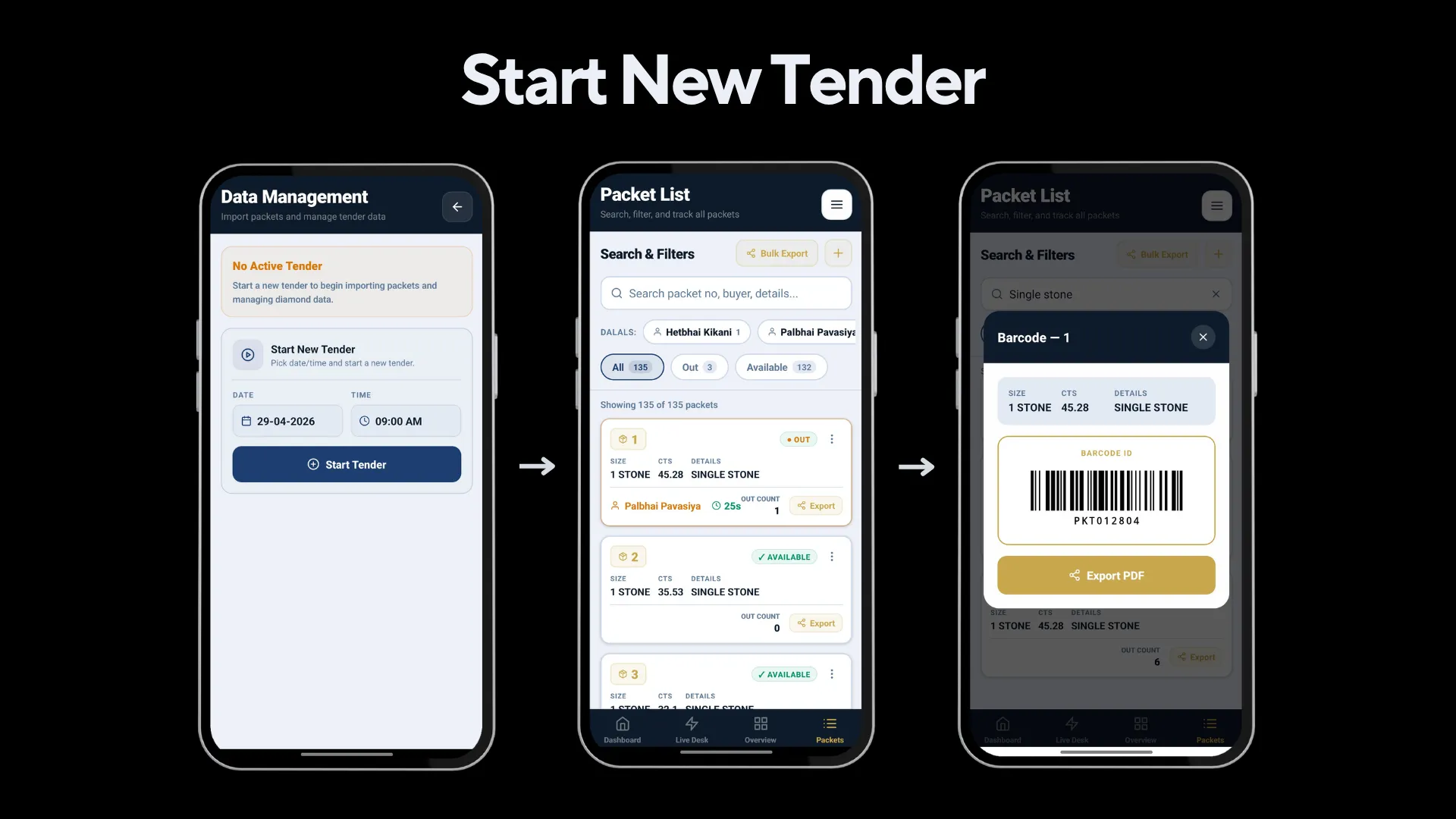 Diamond Tender – Smart Tender Management System screenshot 2