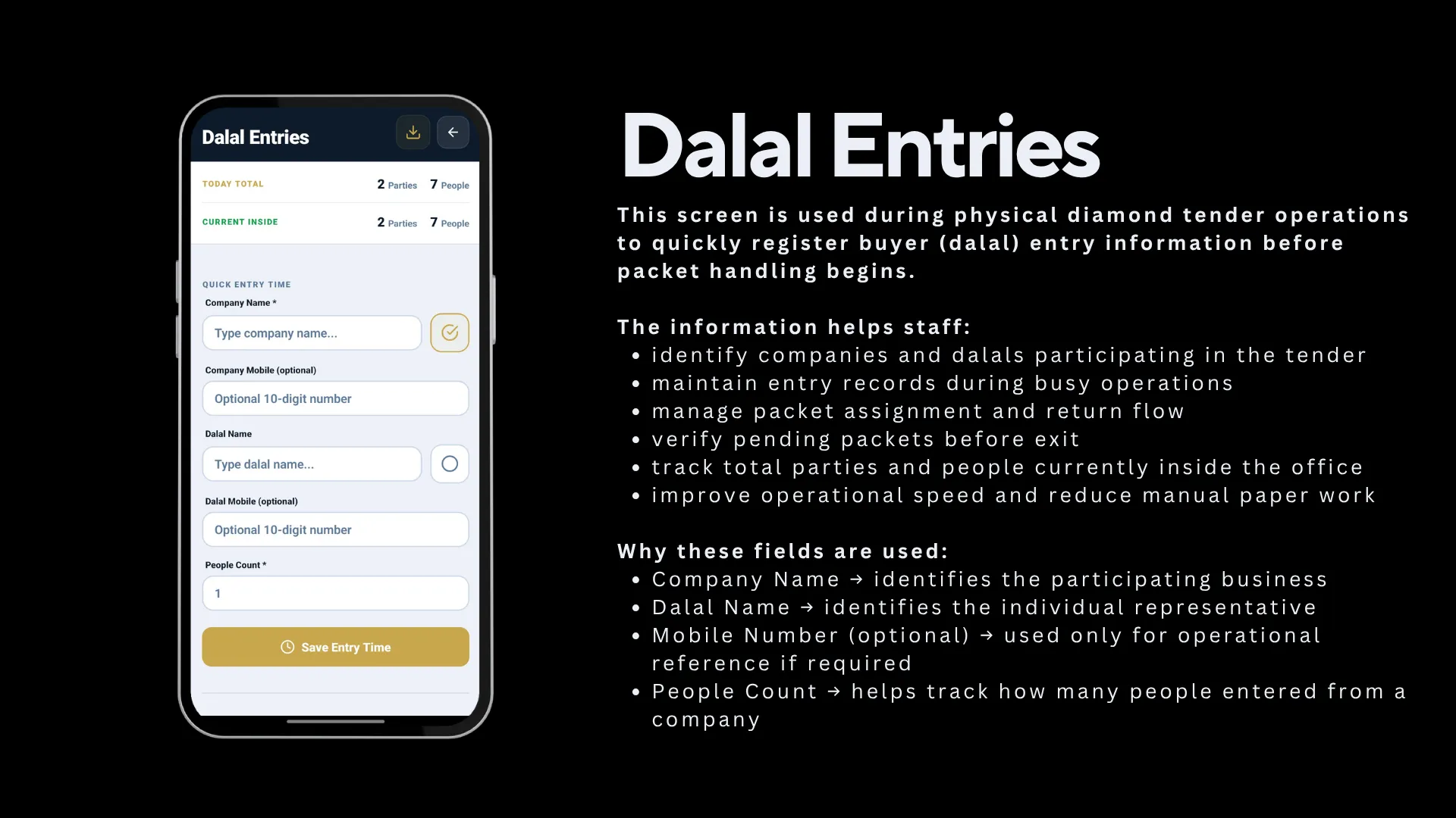 Diamond Tender – Smart Tender Management System screenshot 5