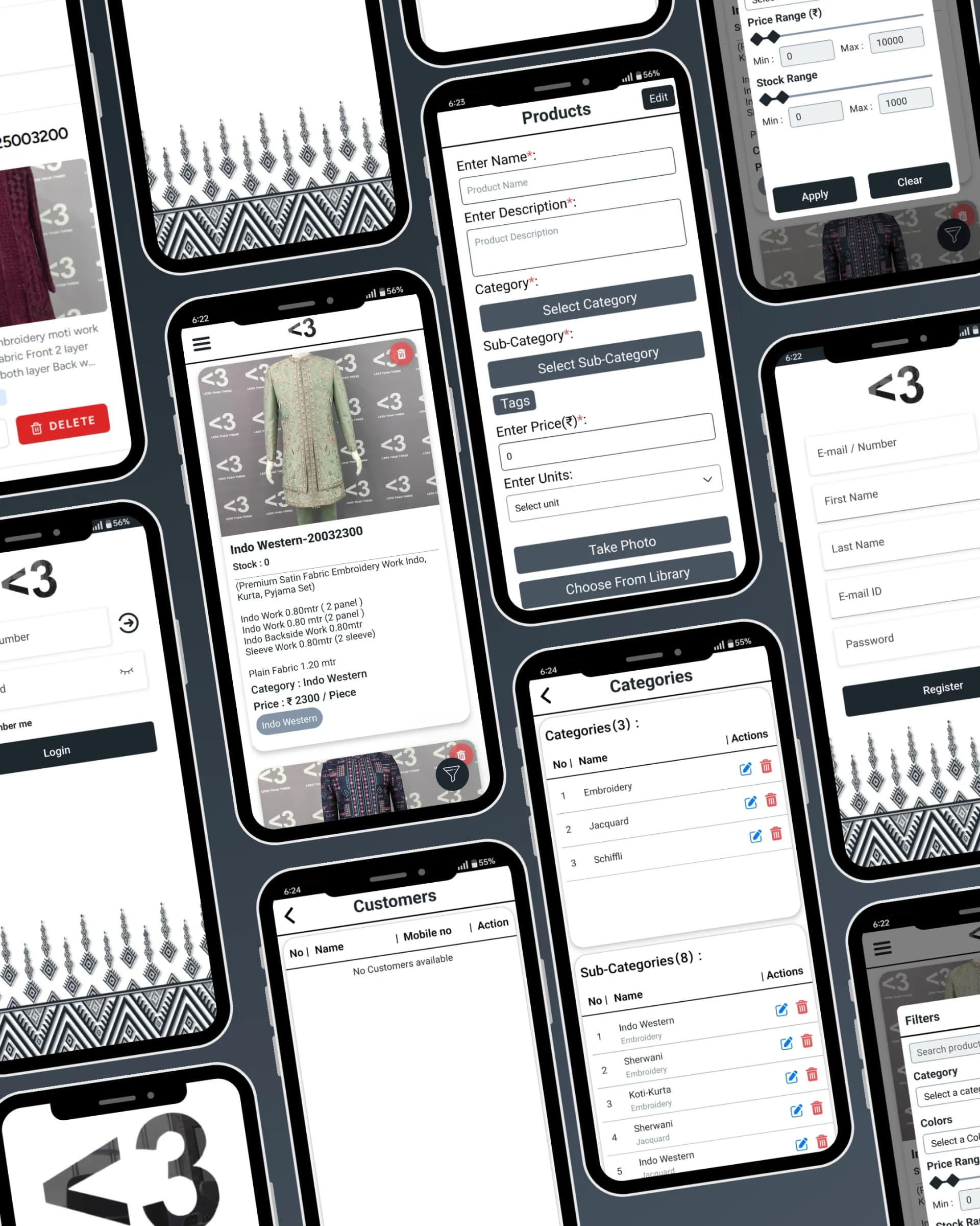 LessThanThree – Product Catalog Management Mobile App screenshot 3