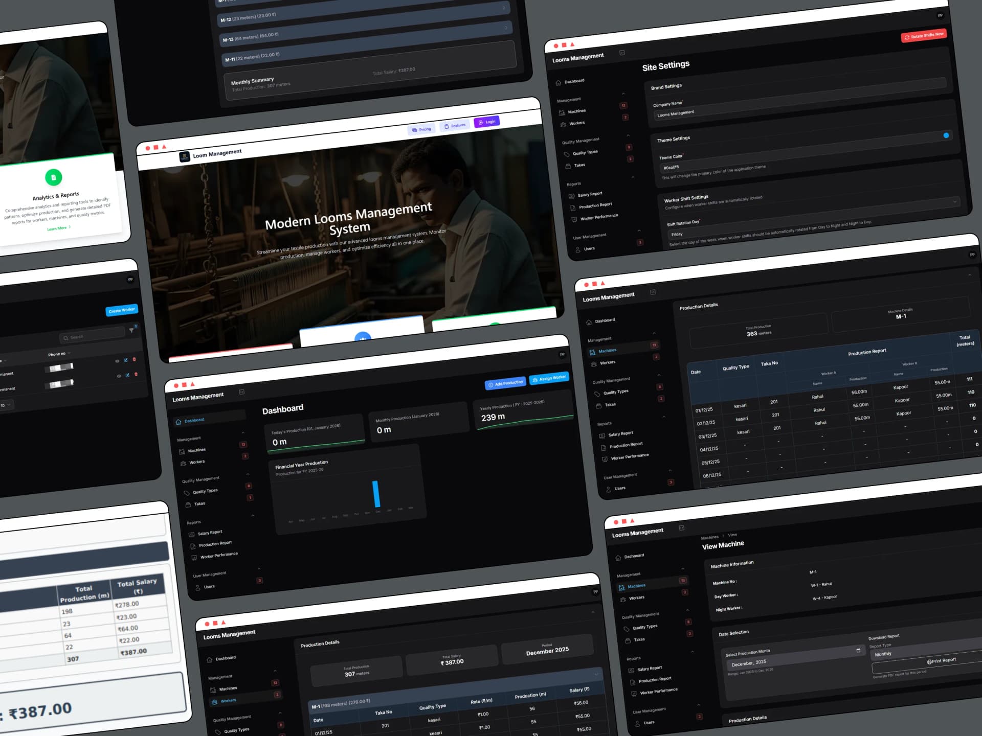 Looms Management System – Textile Production ERP screenshot 4