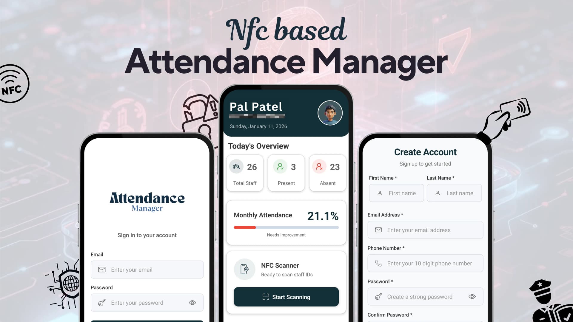 NFC Attendance Management System – Mobile & Web App