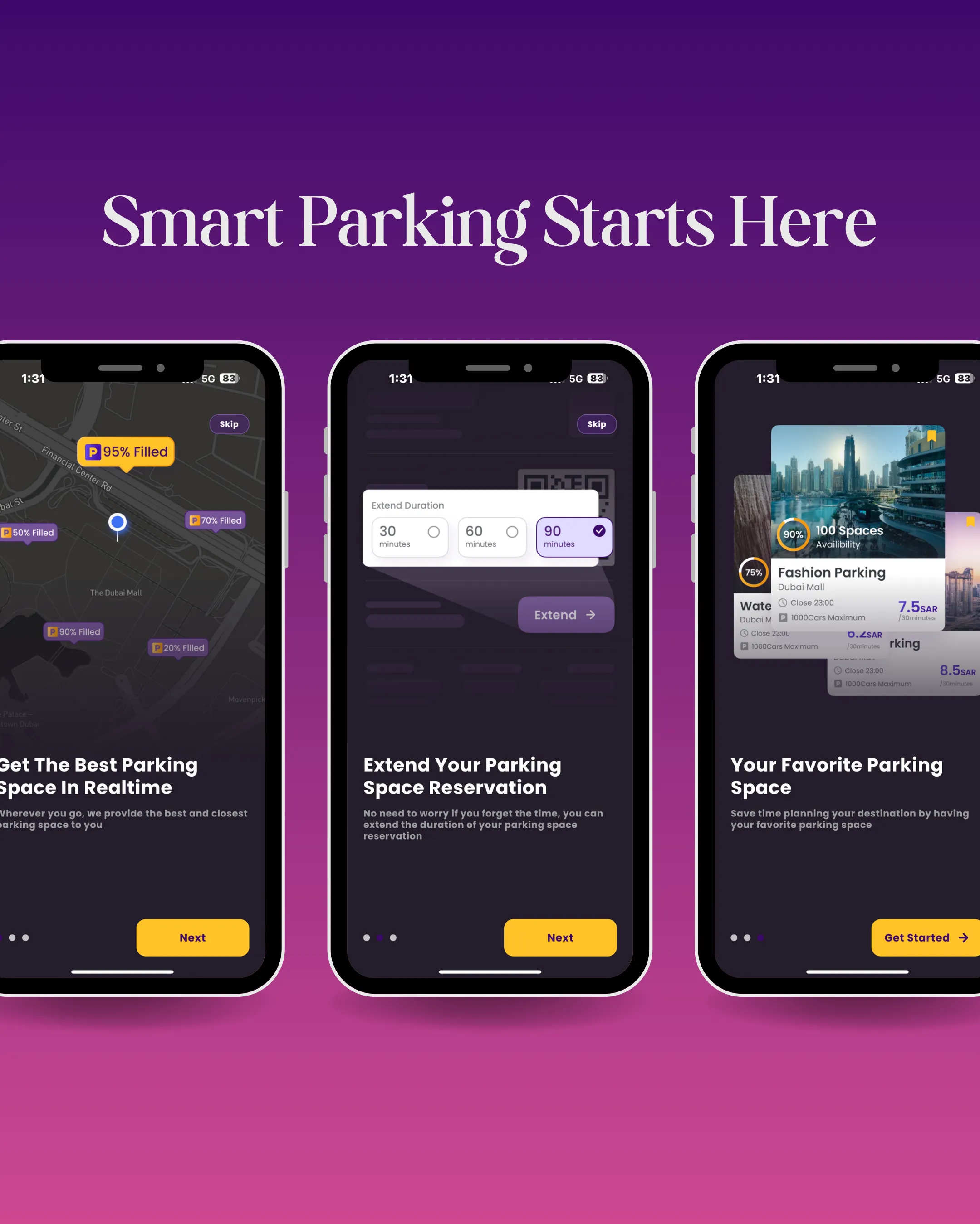 PICKED – Parking Reservation Mobile Application screenshot 4