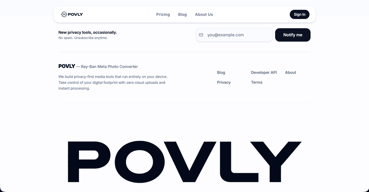POVLY — Smart Glasses Creator Toolkit screenshot 4 - Pal Pavasiya Case Study