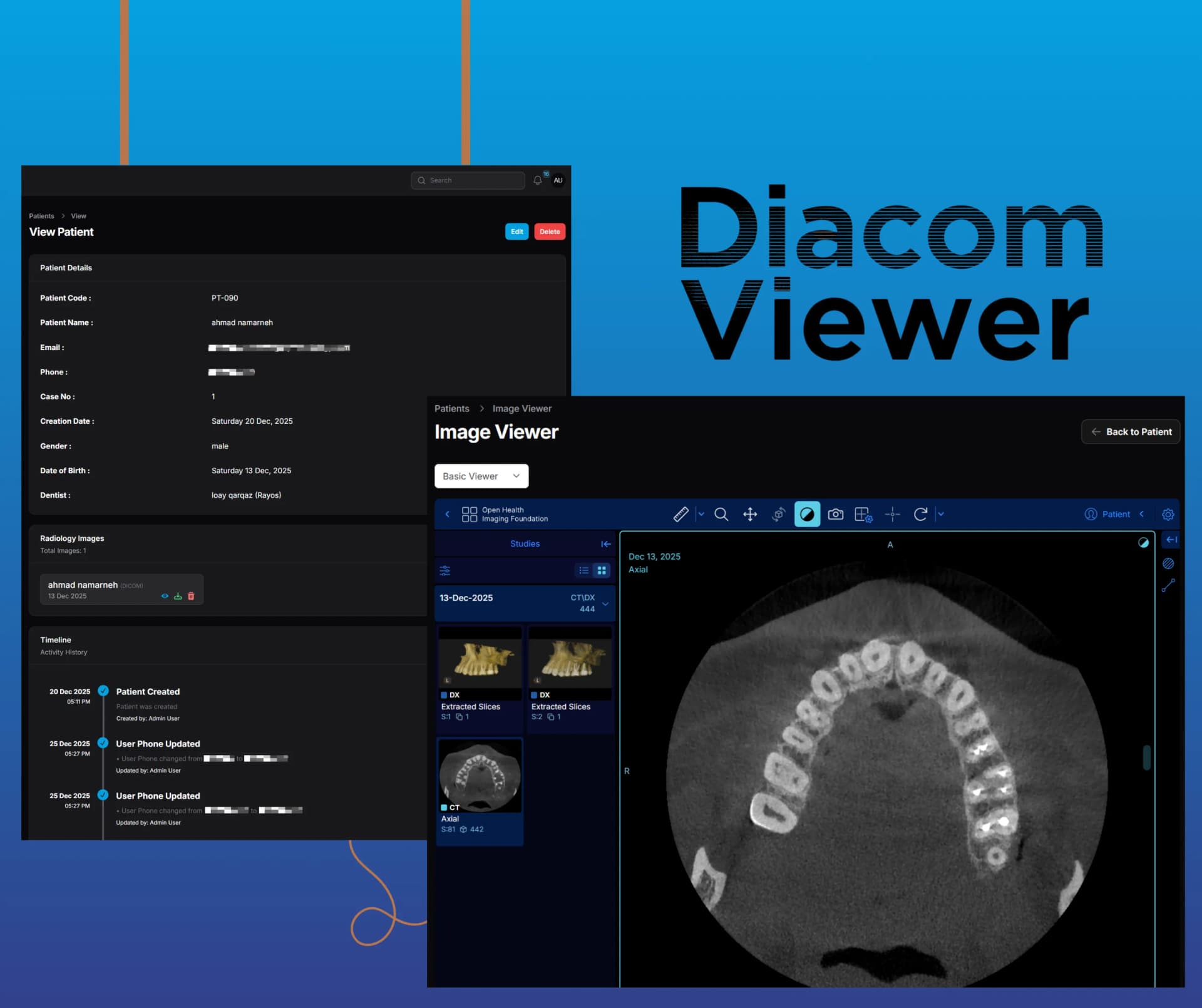 Radiology Management System – Dental Clinic Web App screenshot 2