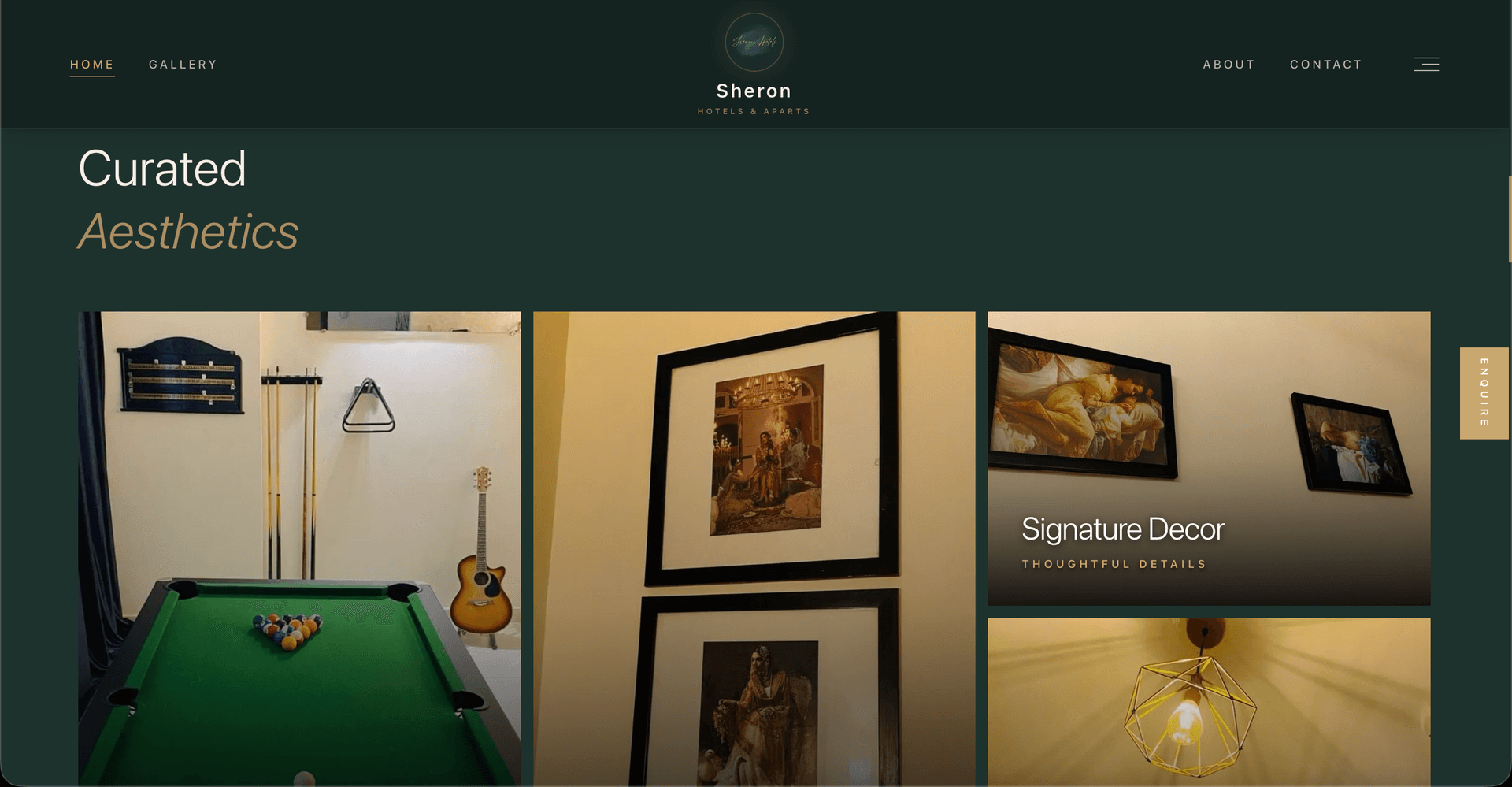 Sheron Hotels – Marketing Website screenshot 2 - Pal Pavasiya Project