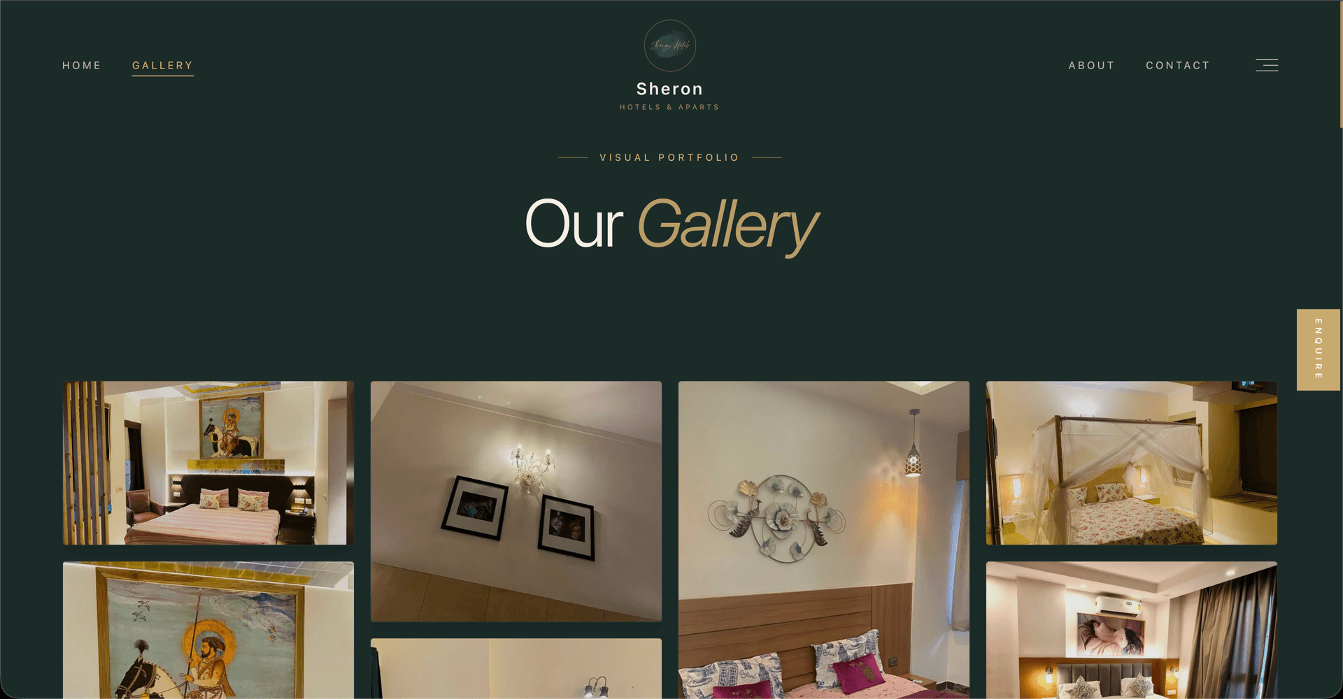 Sheron Hotels – Marketing Website screenshot 3 - Pal Pavasiya Project