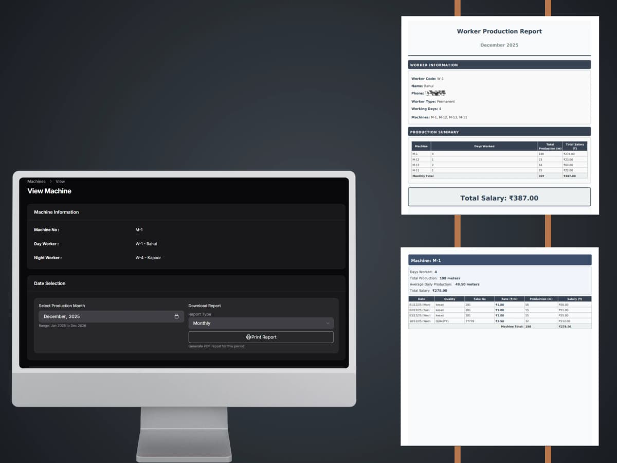 Looms Management System – Textile ERP screenshot 2