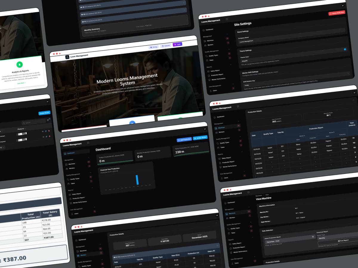 Looms Management System – Textile ERP screenshot 4