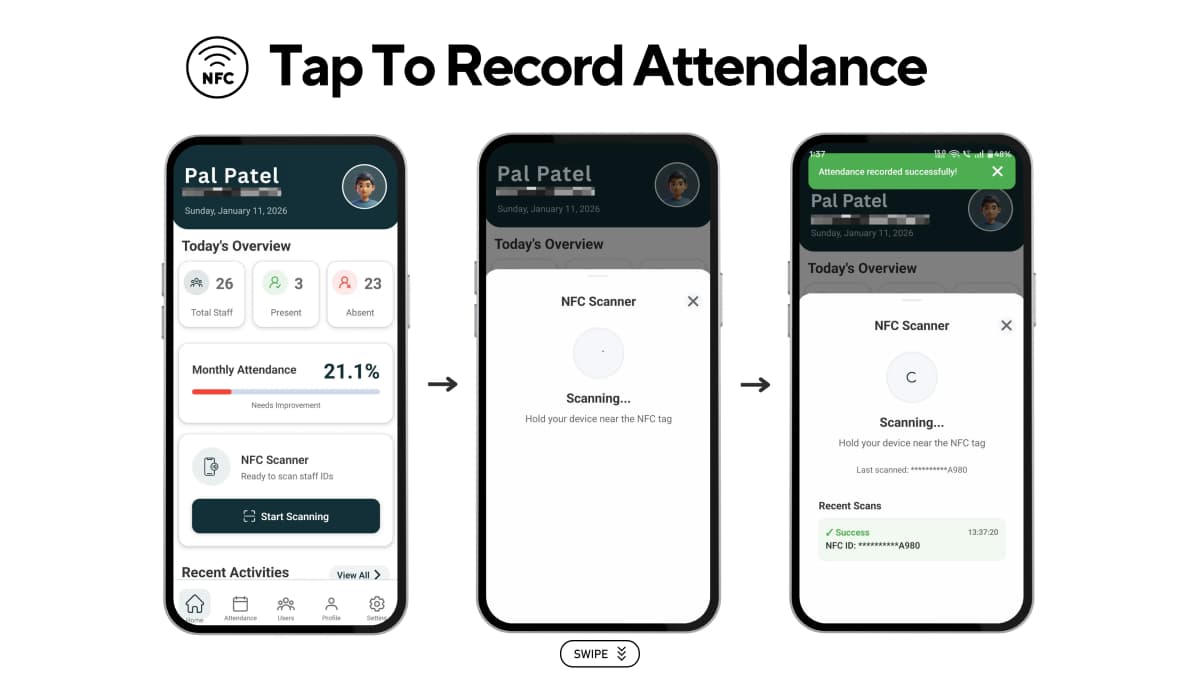NFC Attendance Management System screenshot 2