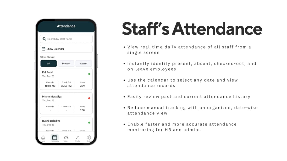 NFC Attendance Management System screenshot 3