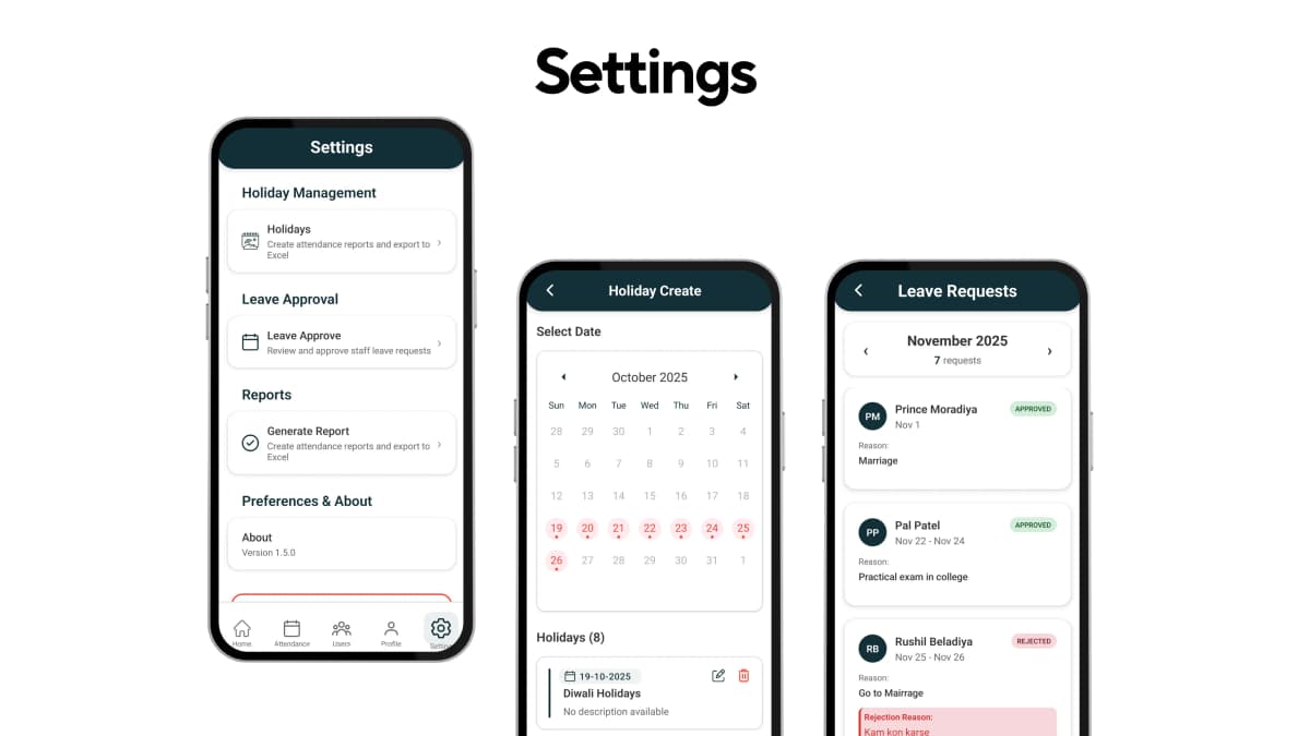 NFC Attendance Management System screenshot 5
