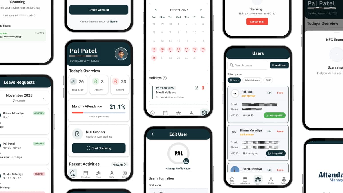 NFC Attendance Management System screenshot 7