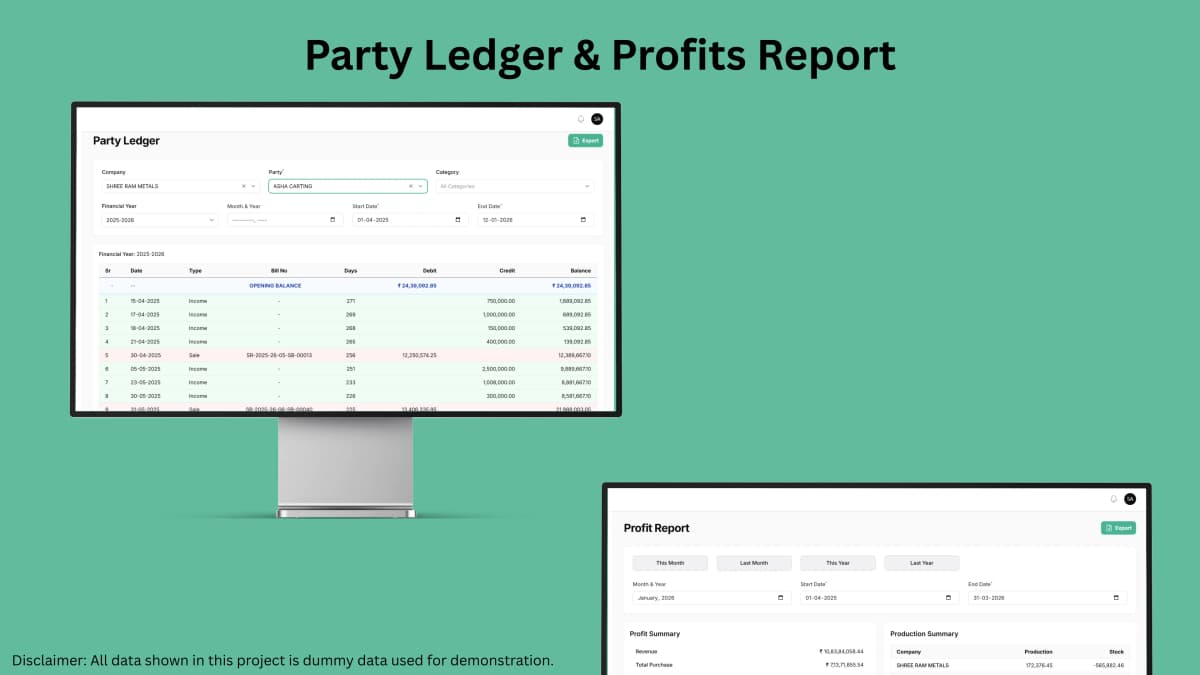 Quarry Accounting & ERP System screenshot 3